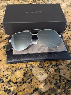 BOTTEGA VENETA SUNGLASSES BV1046S 004 Silver Flash