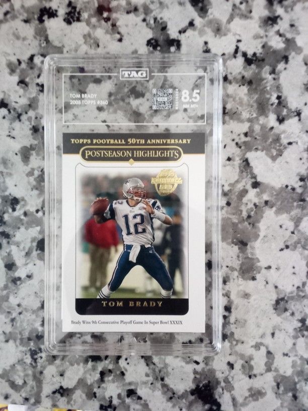 Card 2005 Tom Brady Graded 8.5