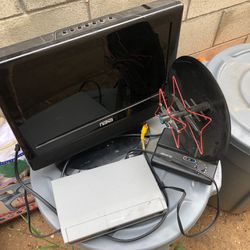Free TV, Antenna and Router.