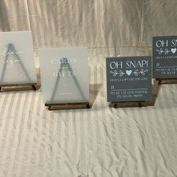 Wedding reception Signs