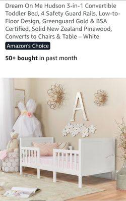 3-in-1 Toddler Bed White