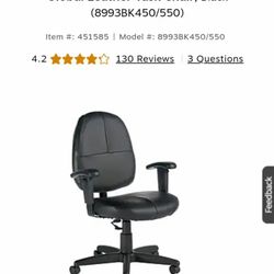 Global Leather Task Chair, Black...... CHECK OUT MY PAGE FOR MORE ITEMS