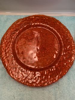 Vintage large bubble plates