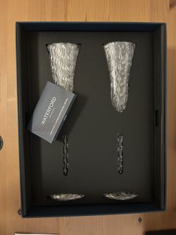 Waterford Champagne Flutes - New