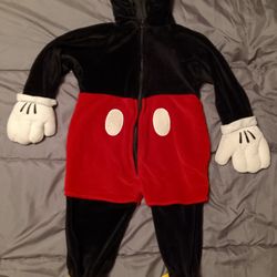 Disney Fuzzy Mickey Mouse Outfit 