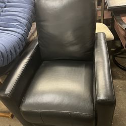 Black Leather Recliner