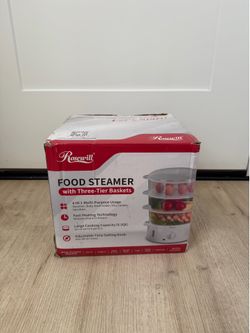 Rosewill Electric Food Steamer 9.5 Qt Base Lid 1 Basket Tested Works