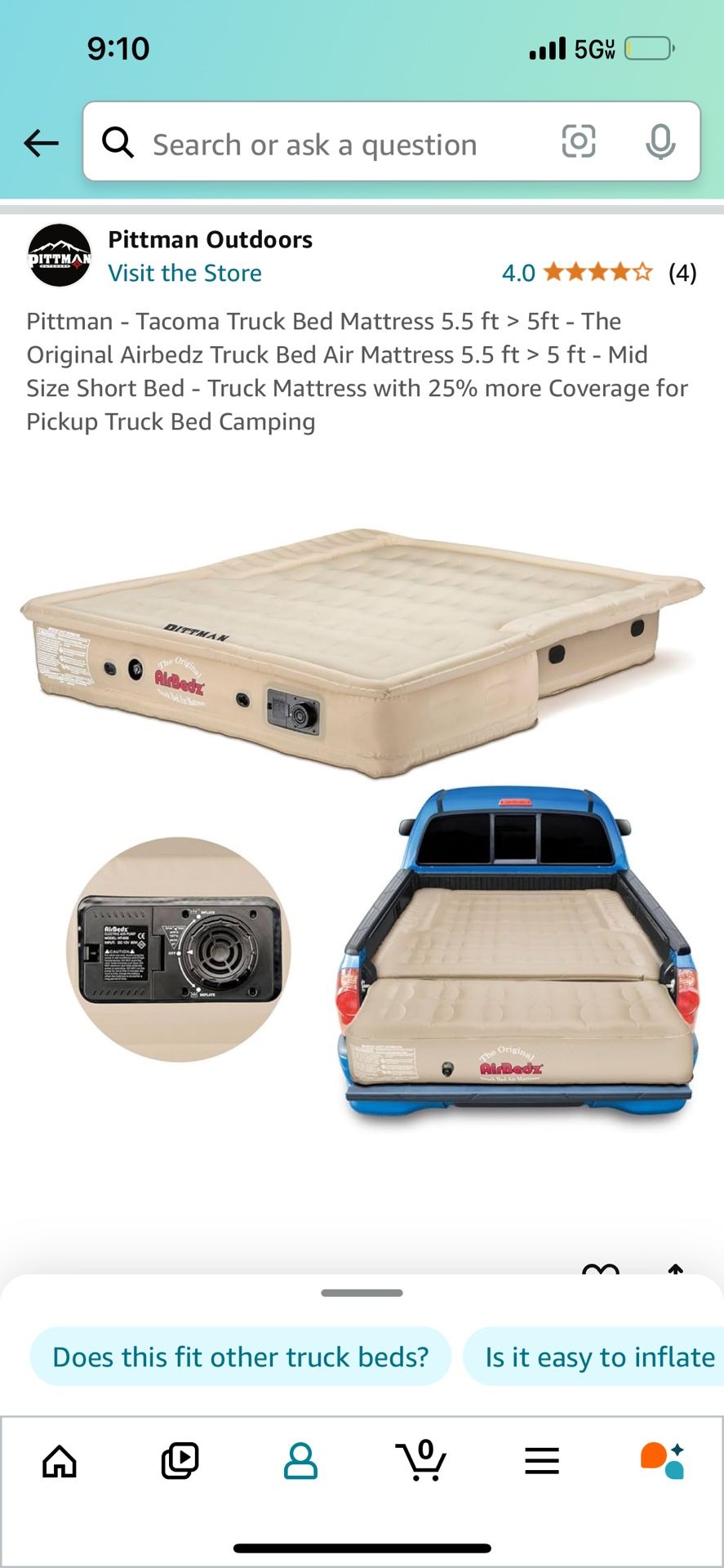 Pittman Truck Air Mattress