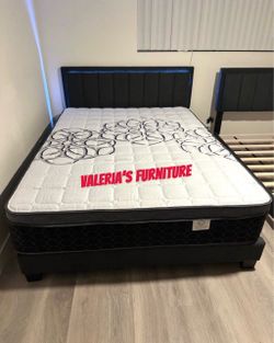 New Queen bed with mattress