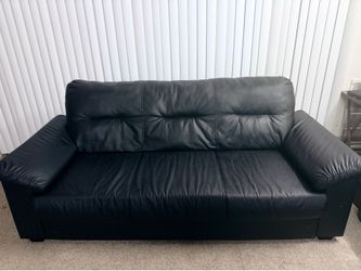 Black IKEA couch