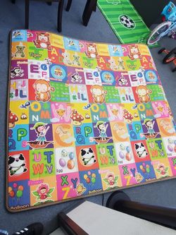 XL Kids Yoga Water Proof Alphabet & Ducks Play Mat! Approximately 76"x71"!