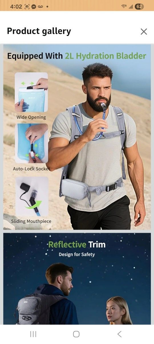 Ecohub Hydration  Back Pack 