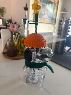 Snoopy Starbucks Glass Cup