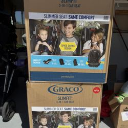 (2) Unopened Graco Slimfit 3-In-1 Car Seat