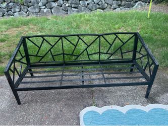 Iron outdoor 3 seat couch frame
