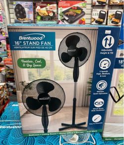 Black 16" Stand Fan
