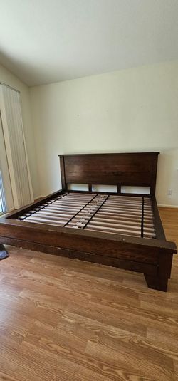 Wooden Bed Frame Pottery Barn- KING Size
