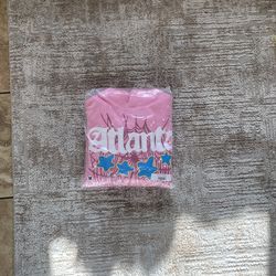 Sp5der Atlanta Hoodie 'Pink' size Medium