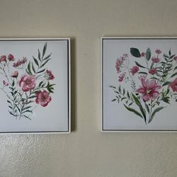 Floral Wall Art Set of Two