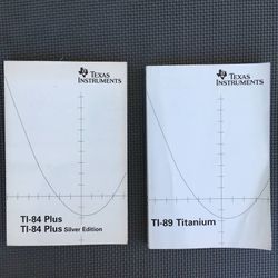 Lot of TI-84+ and TI-89 Titanium Graphing Calculator Book