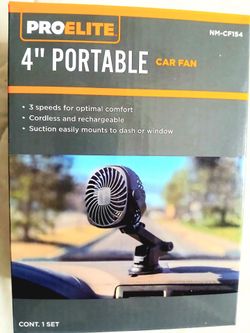 Portable car fan