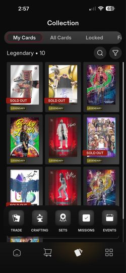 WWE Digital cards for sell