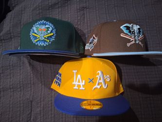 MLB New Era Oakland A's 59fifty Fitted 7 3/4 $25 each Or  2 for $45