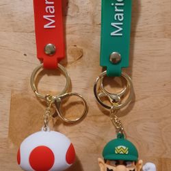 Mario Brothers Key Chains 