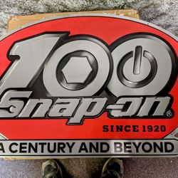 Snap On Metal Sign