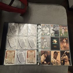 12 Sheets Of Old School Baseball Cards