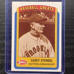 1990 Swell Baseball Greats Casey Stengel Baseball Card #40