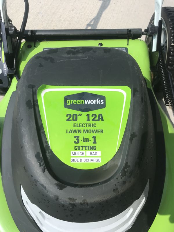 Greenworks 20 Electric Mower For In Olathe Ks Offerup Greenworks 20 Electric Mower