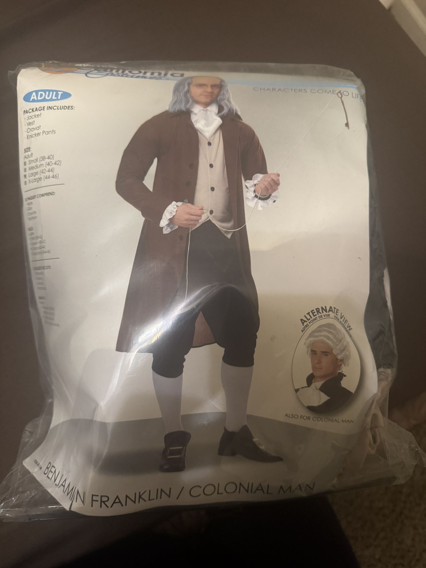 Adult Benjamin Franklin Costume