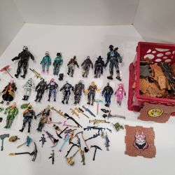 2018-2020 Jazwares Epic Games Fortnite 4" Lot of 19 Figures, Weapons, & More