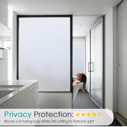 Window Privacy Film Frosted Glass Static Clings