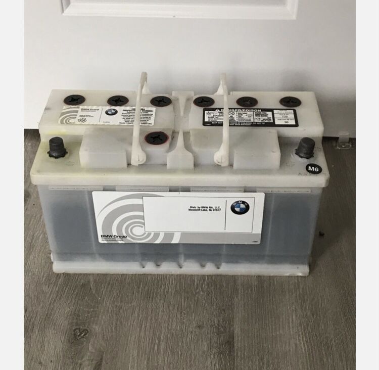 BMW Battery OEM BMW (61-21-2-353-810) white casing series