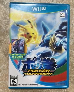 (Wii-u)  Pokken tournament with Shadow mewtwo amiibo card