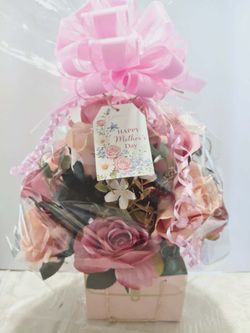 Mothers day Silk  flower arrangements decor/ Dia de las Madres Seda flores Arreglo!