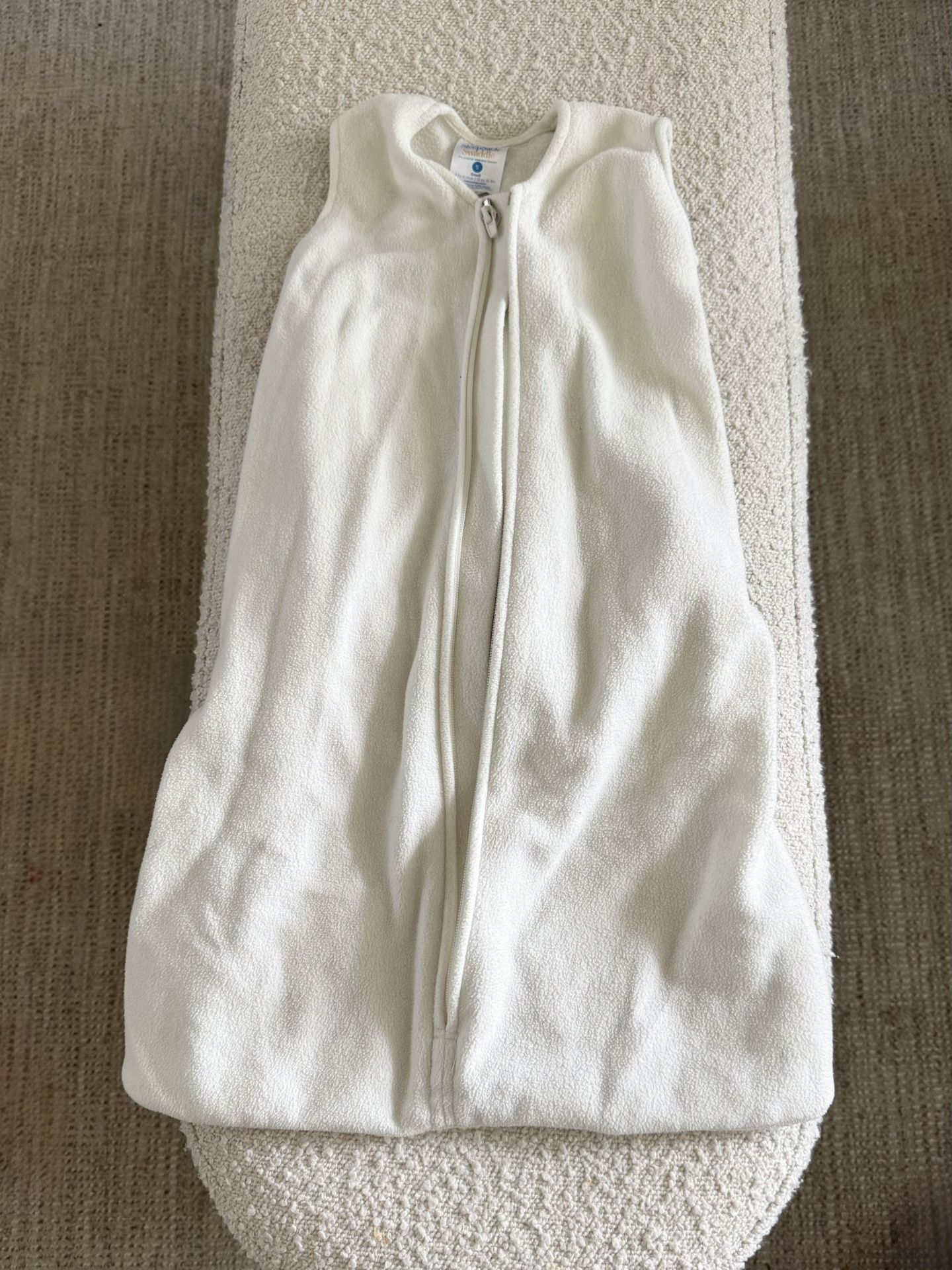 Halo Sleep Sack Swaddle Fleece - White Size S