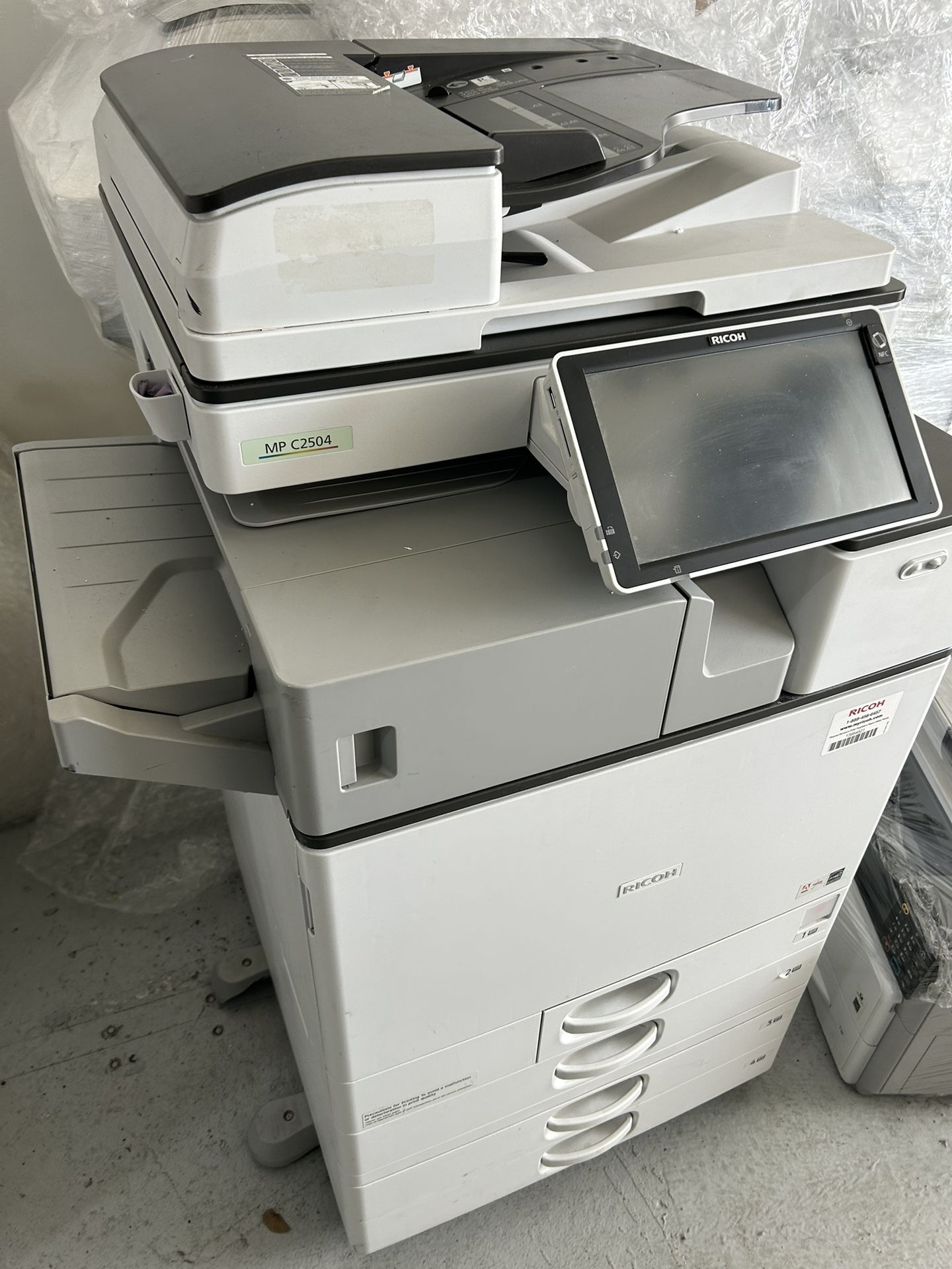 Office Printer Ricoh Mp C2504 Ex Color Copier Machine Laser