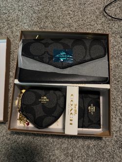 Coach Signature Set purse, Coin Purse & Card Case