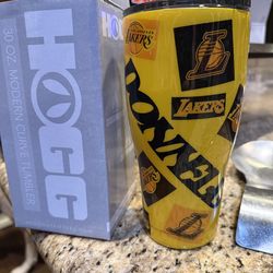 HOGG 30 oz Lakers Tumbler with the name DONNELL on it