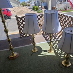 Brass Lamps 3 Different Sizes