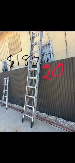 Excellent condition 20 feet and more size is available aluminum extension, Ladders