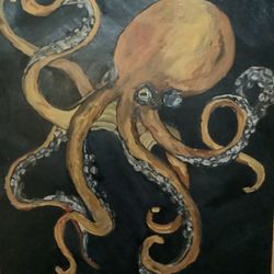 Original Octopus Painting 