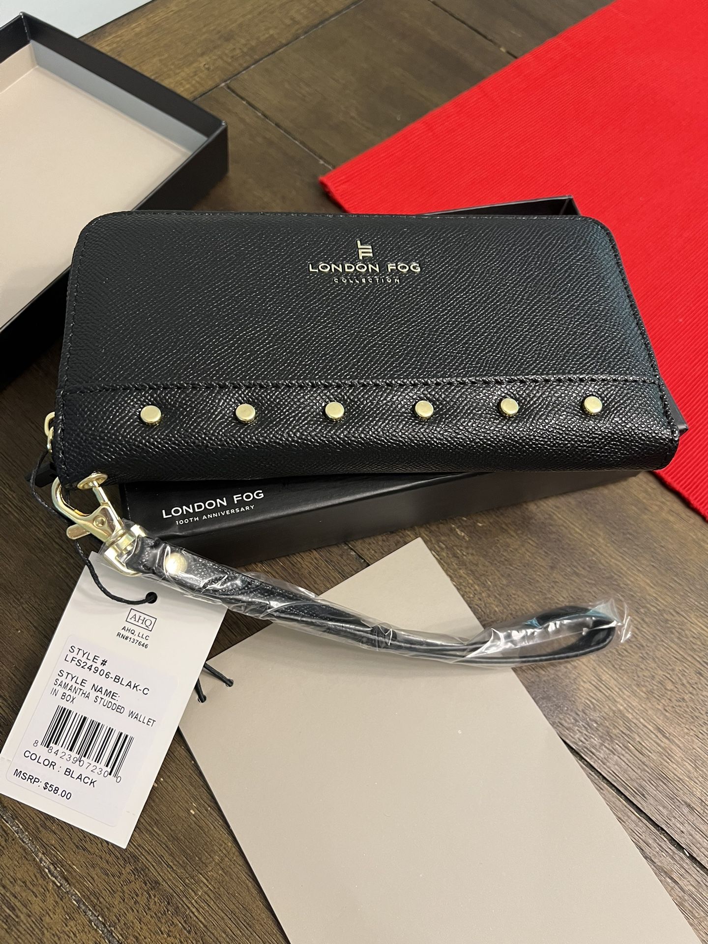 LONDON GOG zip-around Wristlet
