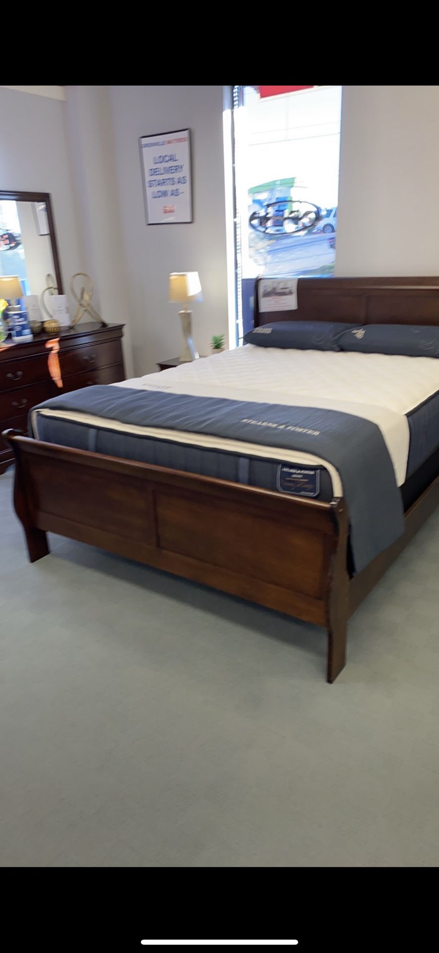 Sleigh Bedroom Sets On Sale - All Sizes All Colors In Stock - Mattress Sets Sold Separately
