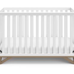 Baby crib- all the pieces and mattress and sheets
