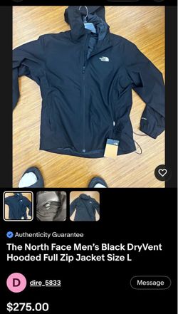 North face dryvent XL
