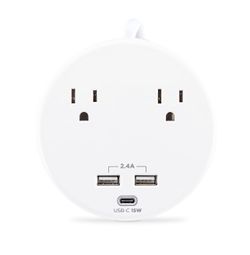 CyberPower P205UC Desktop Surge Pporector, 3 USB charging and 2 Outlets, 5ft crd